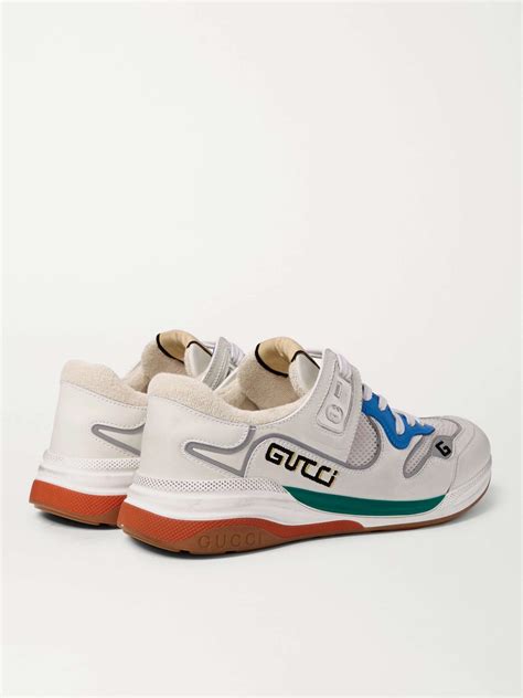 gucci ultrapace leather & mesh sneaker|gucci official website.